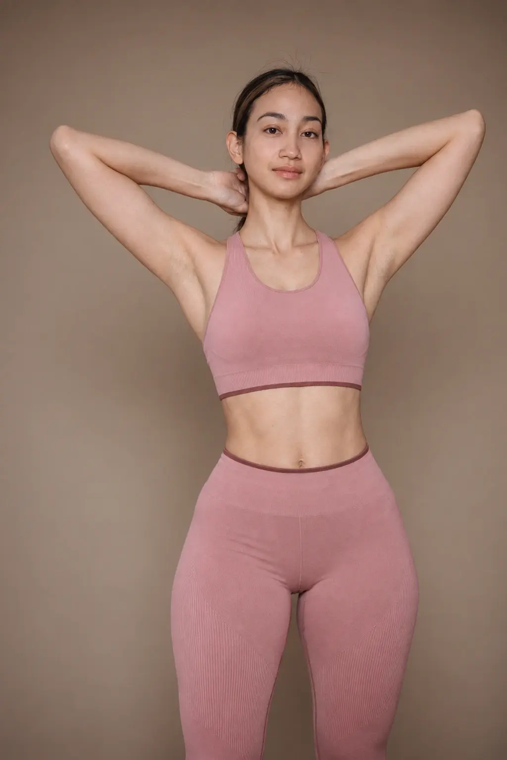 Sculpt Bra in Dusty Rose, temporary studio product photography